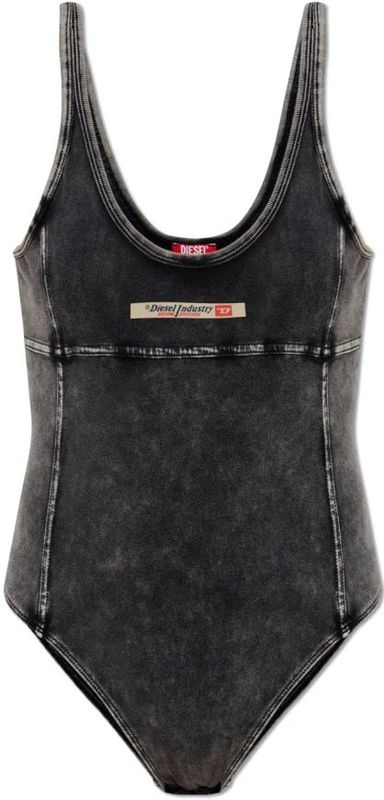 Diesel, Dames, Tops, Grijs, Maat: L Katoen,