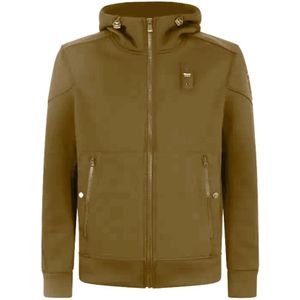 Blauer, Heren, Sweatshirts & Hoodies, Beige, Maat: L Katoen,