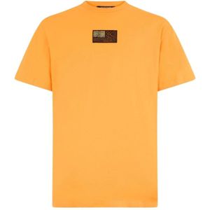 Roberto Cavalli, Heren, Tops, Oranje, Maat: S Katoen,