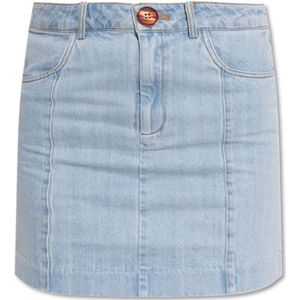 Gestuz, Dames, Rokken, Blauw, Maat: S Denim,