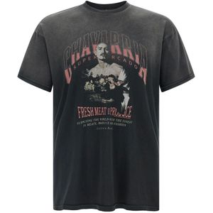 Willy Chavarria, Heren, Tops, Zwart, Maat: S Katoen,