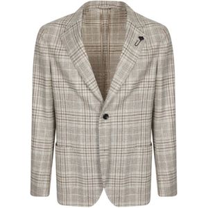 Lardini, Heren, Jassen, Veelkleurig, Maat: M Wol,