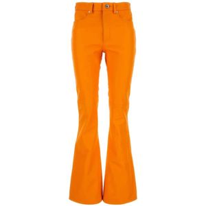 JW Anderson, Dames, Broeken, Oranje, Maat: XS Katoen,