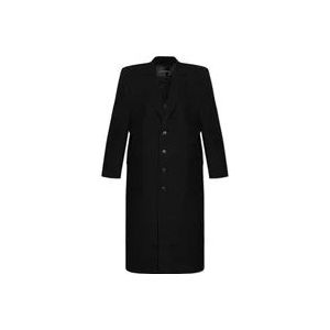 Balenciaga Wollen jas , Black , Heren , Maat: S