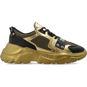 Versace Jeans Couture, Heren, Schoenen, Geel, Maat: 42 EU Leer,