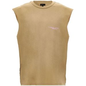 Purple Brand, Heren, Tops, Beige, Maat: 2XL Katoen,