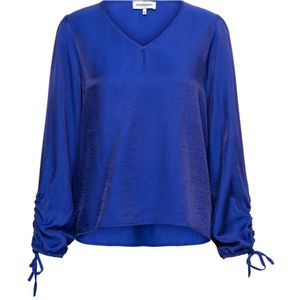 &Co Woman, Dames, Blouses & Shirts, Blauw, Maat: 3XL Viscose,