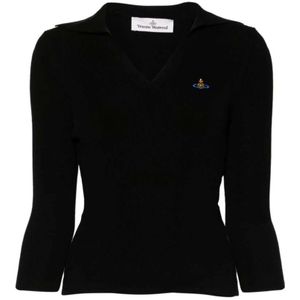 Vivienne Westwood, Dames, Truien, Zwart, Maat: M Katoen,
