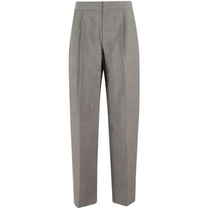 Alexander Wang, Dames, Broeken, Grijs, Maat: 3XS Wol,