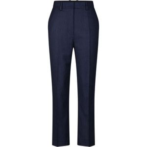 Anine Bing, Dames, Broeken, Blauw, Maat: S Wol,