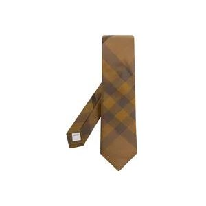 Burberry Zijden stropdas , Brown , Heren , Maat: ONE Size