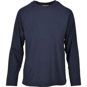 Alpha Studio, Dames, Tops, Blauw, Maat: L Katoen,