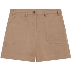 Moncler, Dames, Korte broeken, Beige, Maat: S
