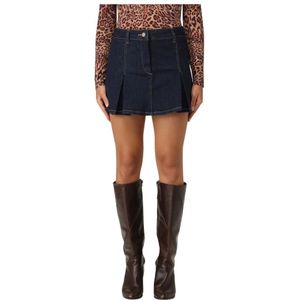 Liu Jo, Dames, Rokken, Blauw, Maat: S Katoen,