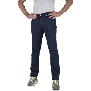Jacob Cohën, Heren, Broeken, Blauw, Maat: W32 Katoen,