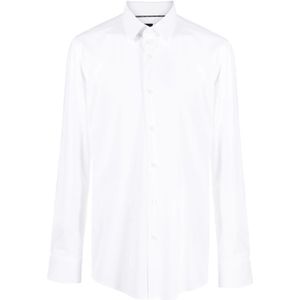 Hugo, Heren, Overhemden, Wit, Maat: XL Polyamide,