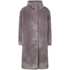 Herno, Dames, Mantels, Grijs, Maat: XS Synthetisch,