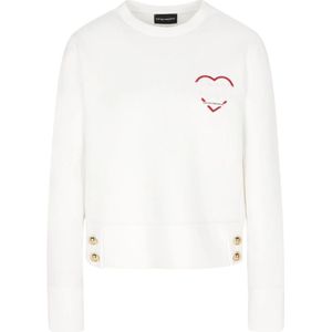 Emporio Armani, Dames, Tops, Wit, Maat: S Jersey,