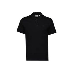 Burberry Klassieke Logo Polo , Black , Heren , Maat: S