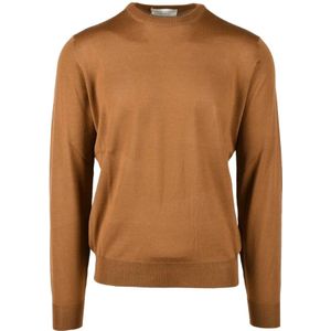 Filippo De Laurentiis, Heren, Truien, Bruin, Maat: 2XL Wol,