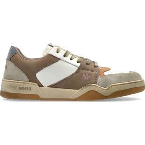 Dsquared2 Sneakers Spiker , Beige , Heren , Maat: 42 1/2 EU