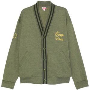 Kenzo, Heren, Truien, Groen, Maat: M Katoen,