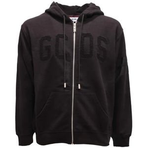 Gcds, Heren, Sweatshirts & Hoodies, Zwart, Maat: S