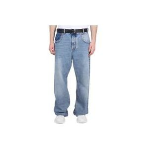 Balmain Casual knoopsluiting loszittende jeans , Blue , Heren , Maat: W33