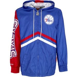Mitchell & Ness - Philadelphia 76ers - Windbreaker - Blauw - Heren - Polyester