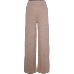 Max Mara Studio, Dames, Broeken, Beige, Maat: M Wol,