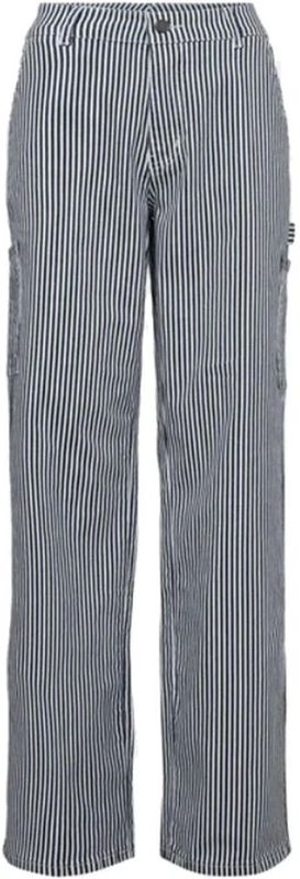 Sofie Schnoor - Donkerblauwe Gestreepte Cargo Broek - Dames
