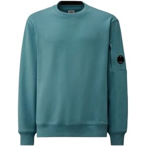 C.p. Company, Heren, Sweatshirts & Hoodies, Blauw, Maat: S Fleece,