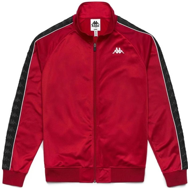 Kappa - Anniston Slim 222 Banda - Sweatshirt - Rood - Ritssluiting