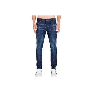 Dsquared2 Skater Jeans - Donkere Wassing , Blue , Heren , Maat: S