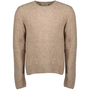 Officine Générale, Heren, Truien, Beige, Maat: S Zijde,