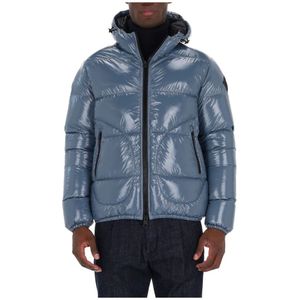 Herno, Heren, Jassen, Blauw, Maat: S Polyamide,