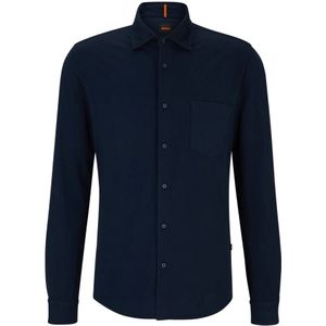 Boss Orange, Heren, Overhemden, Blauw, Maat: S