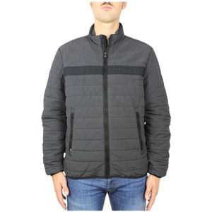 Tommy Hilfiger - Gewatteerde Jas - Zwart - 57% Polyester, 26% Katoen, 17% Polyamide