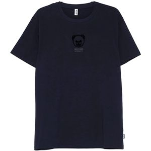 Moschino, Heren, Tops, Blauw, Maat: L