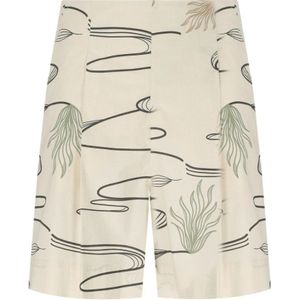 Max Mara, Dames, Korte broeken, Beige, Maat: XS Katoen,