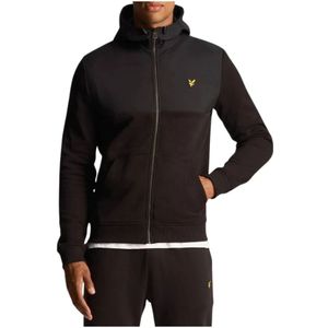 Lyle & Scott, Heren, Sweatshirts & Hoodies, Zwart, Maat: S Fleece,