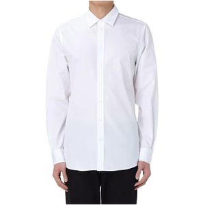 Moschino, Heren, Overhemden, Wit, Maat: 4XL Katoen,