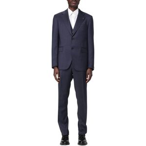 Tagliatore, Heren, Pakken, Blauw, Maat: L