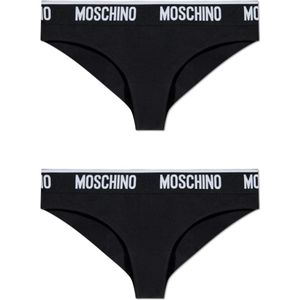 Moschino, Dames, Ondergoed, Zwart, Maat: S Katoen,