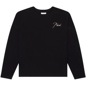 Rhude, Heren, Tops, Zwart, Maat: XS Katoen,