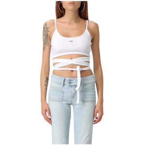 Diesel, Dames, Tops, Wit, Maat: XS