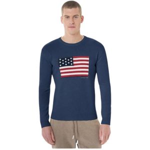 U.s. Polo Assn., Heren, Tops, Blauw, Maat: XL Wol,