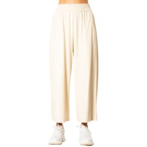 Weekend Max Mara, Dames, Broeken, Wit, Maat: XS Jersey,