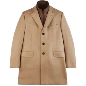Fay, Heren, Mantels, Beige, Maat: M Wol,