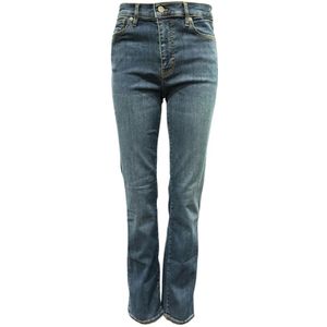 Frame, Dames, Jeans, Blauw, Maat: W25 Katoen,